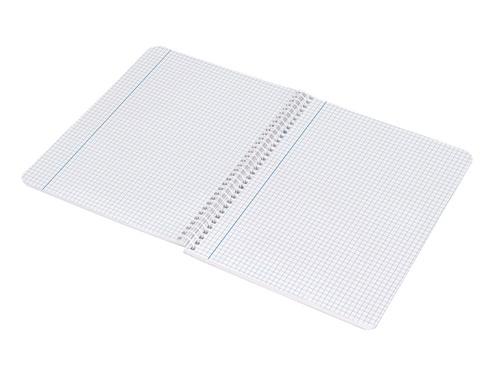 CUADERNO ESPIRAL LIDERPAPEL CUARTO SMART TAPA BLANDA 80H 60GR CUADRO 4MM CON MARGEN COLORES SURTIDOS