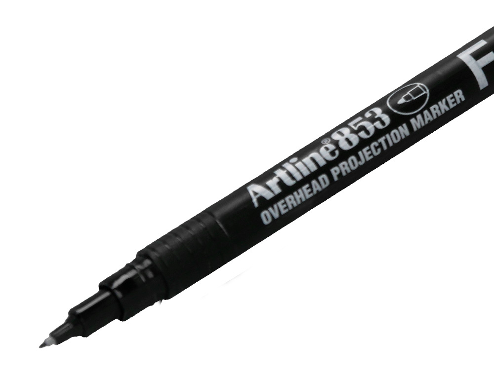 ROTULADOR ARTLINE RETROPROYECCION PUNTA FIBRA PERMANENTE EK-853 NEGRO -PUNTA REDONDA 0.5 MM