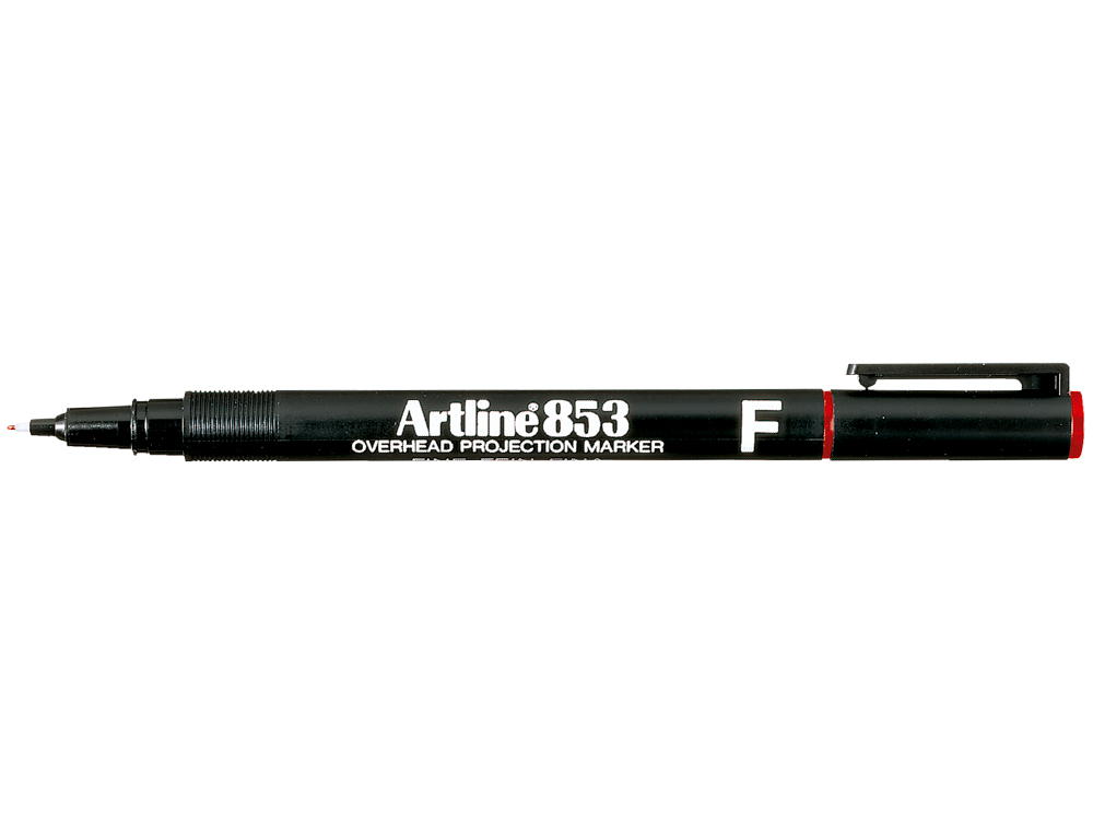 ROTULADOR ARTLINE RETROPROYECCION PUNTA FIBRA PERMANENTE EK-853 ROJO -PUNTA REDONDA 0.5 MM