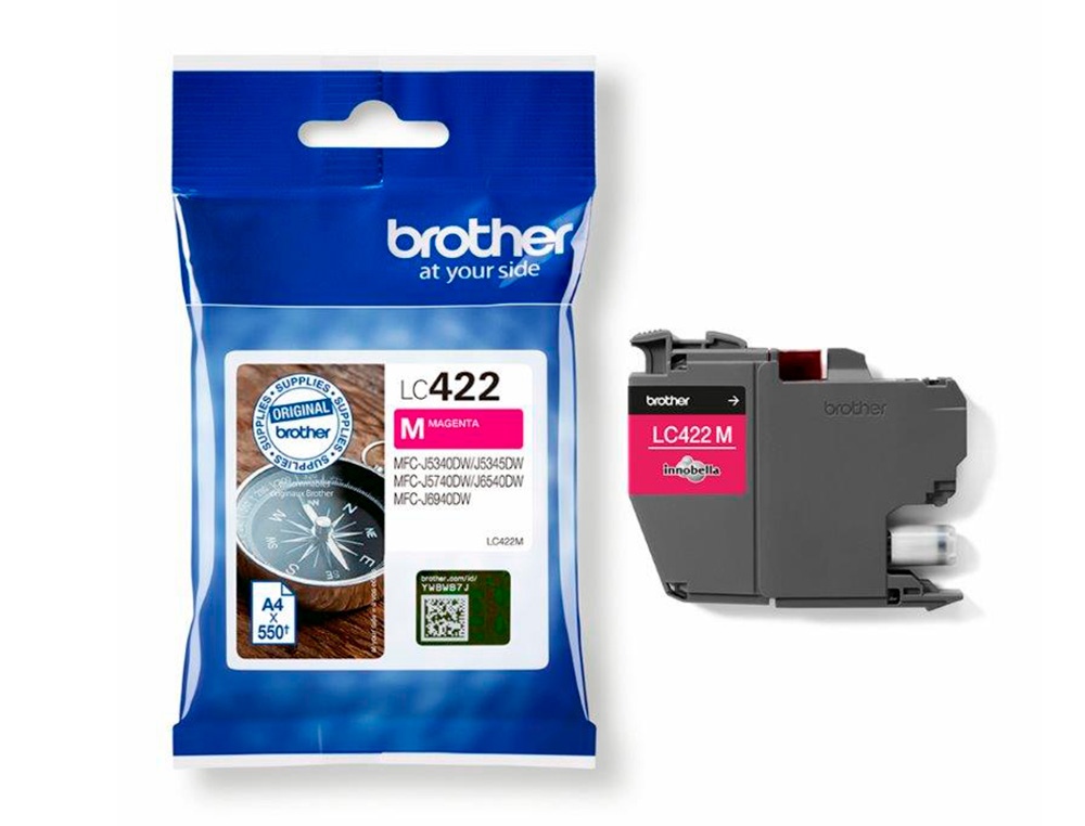 INK-JET BROTHER LC-422M MAGENTA MFC-J5340DW / MFC-J5740DW / MFC-J6540DW / MFC-J6940DW 550 PAGINAS