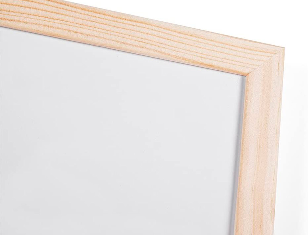 PIZARRA BLANCA Q-CONNECT MELAMINA MARCO DE MADERA 90X60 CM