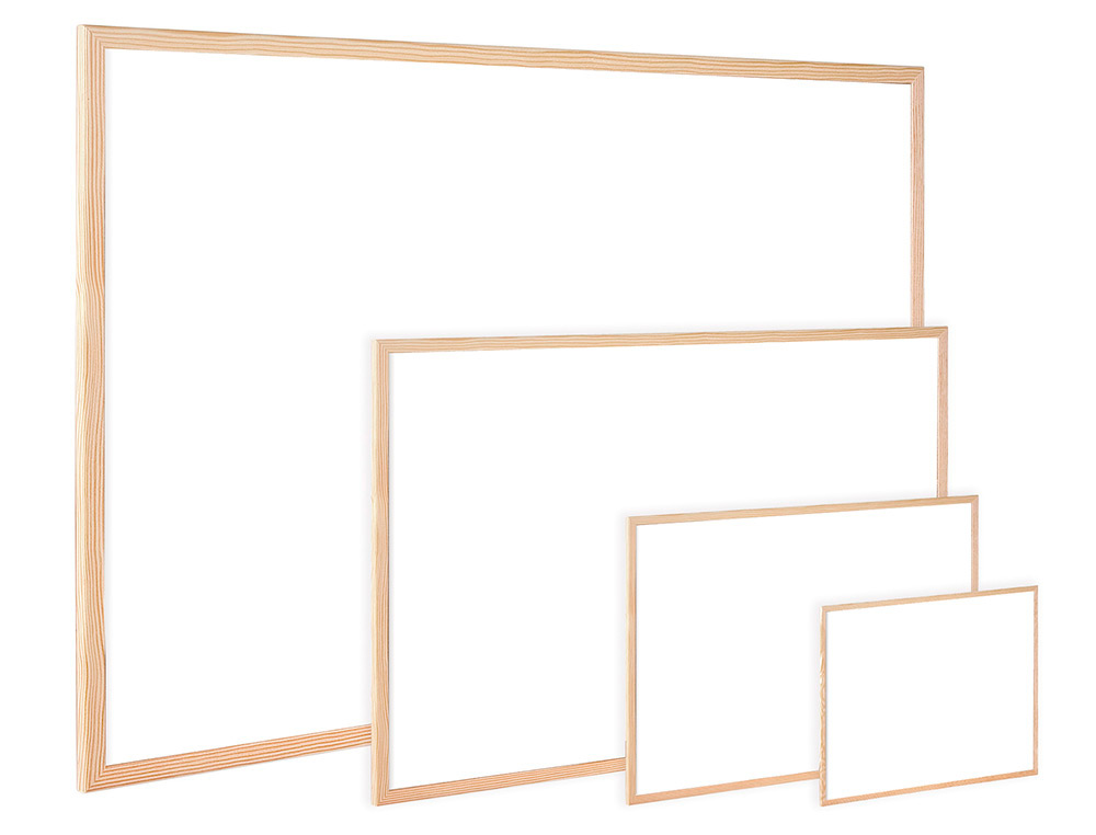 PIZARRA BLANCA Q-CONNECT MELAMINA MARCO DE MADERA 90X60 CM