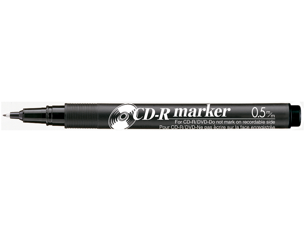 ROTULADOR ARTLINE PARA CD PUNTA DE FIBRA PERMANENTE EK-883 NEGRO -PUNTA REDONDA 0.5 MM