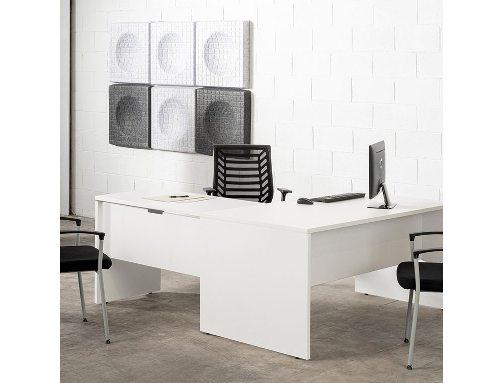 MESA OFICINA ROCADA SERIE WORK 120X60 ACABADO AA01 HAYA/HAYA