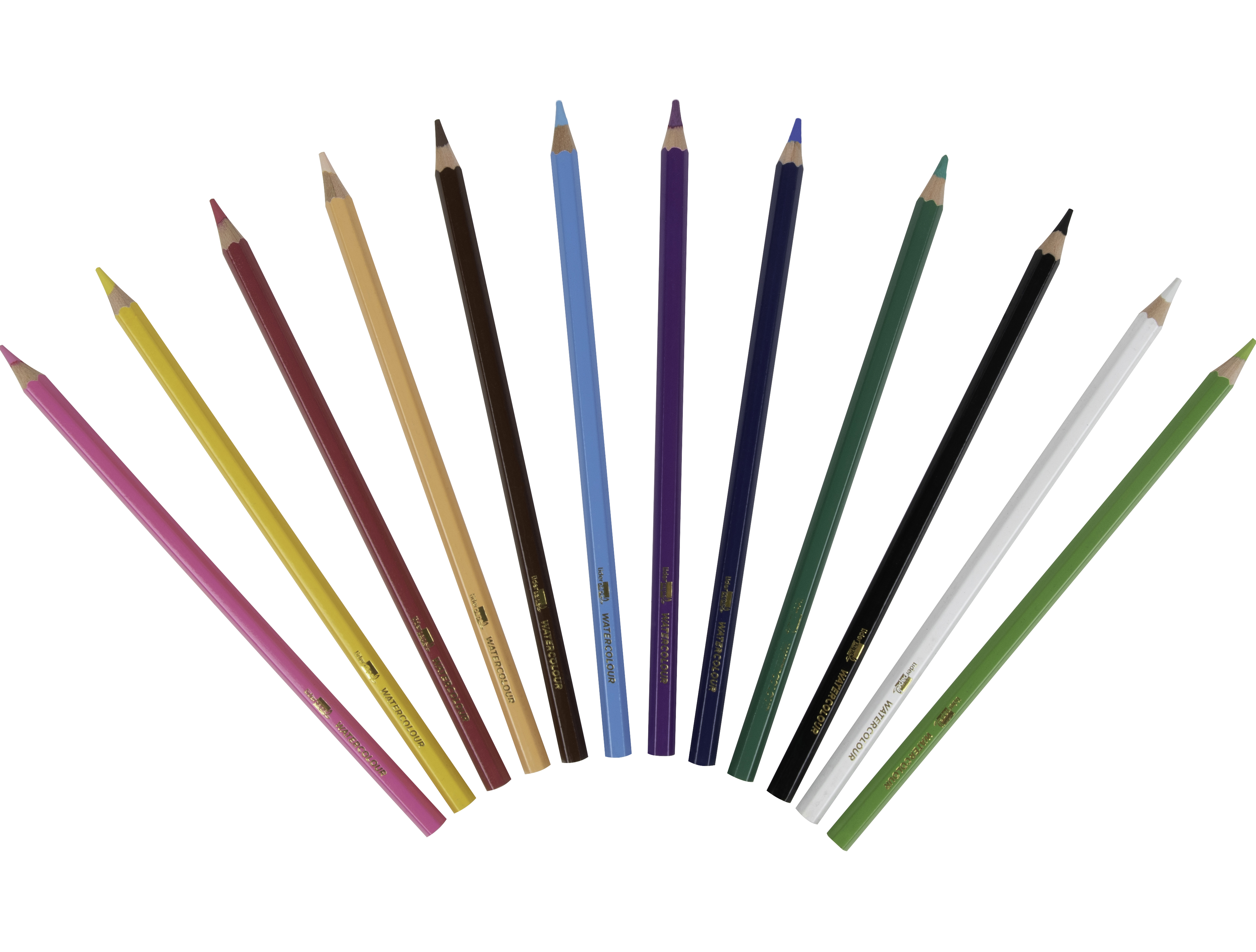 LAPICES DE COLORES ACUARELABLES LIDERPAPEL CAJA DE 12 UNIDADES COLORES SURTIDOS
