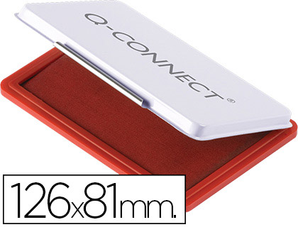 TAMPON Q-CONNECT N1 126X81 MM ROJO