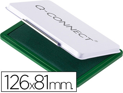 TAMPON Q-CONNECT N1 126X81 MM VERDE