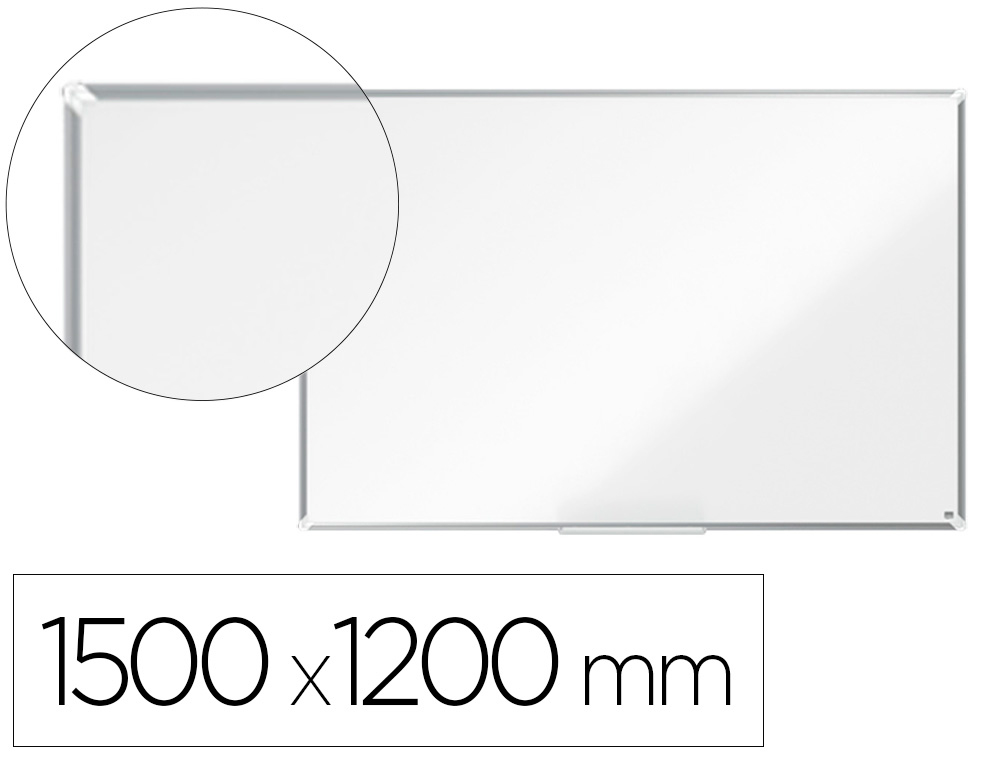 PIZARRA BLANCA NOBO PREMIUM PLUS MELAMINA 1500X1200 MM