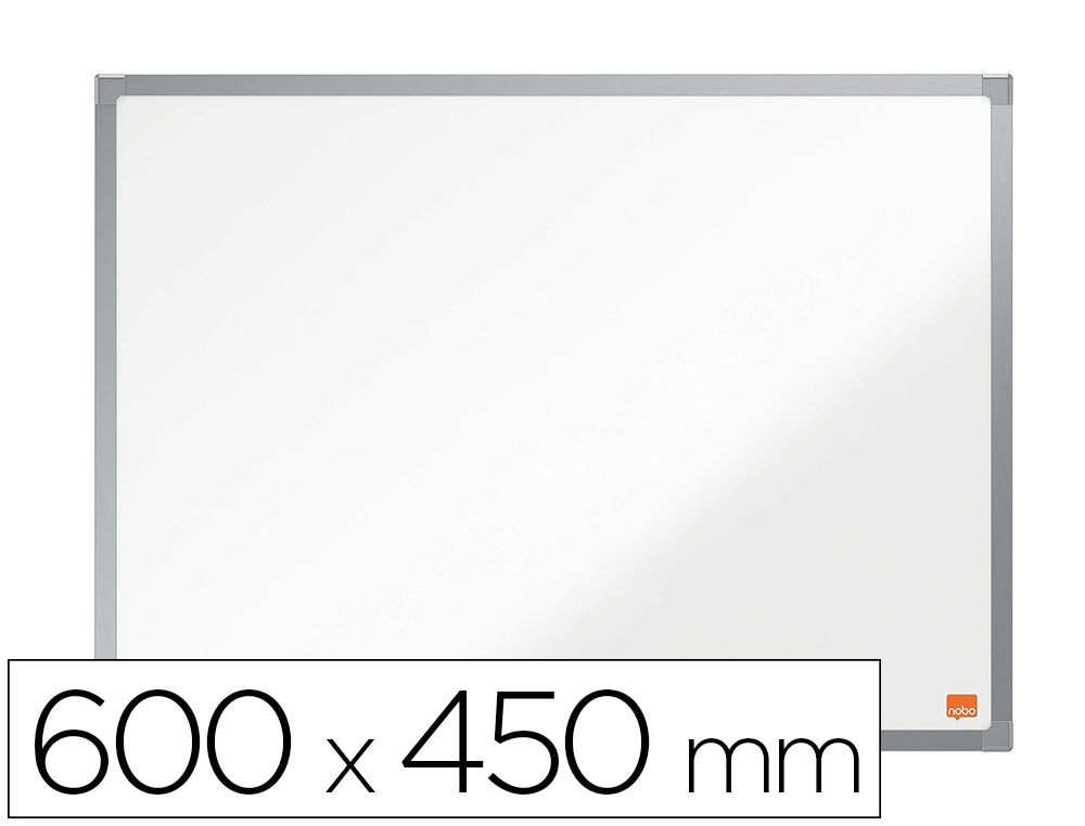 PIZARRA BLANCA NOBO ESSENCE ACERO VITRIFICADO MAGNETICA 600X450 MM